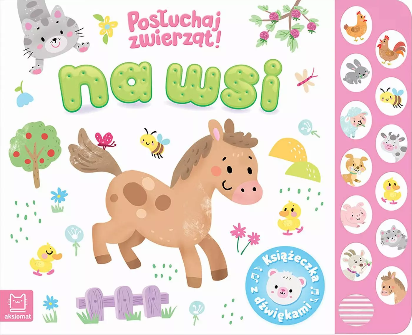 Na wsi. Posłuchaj zwierząt. Książeczka z dźwiękami - Książki