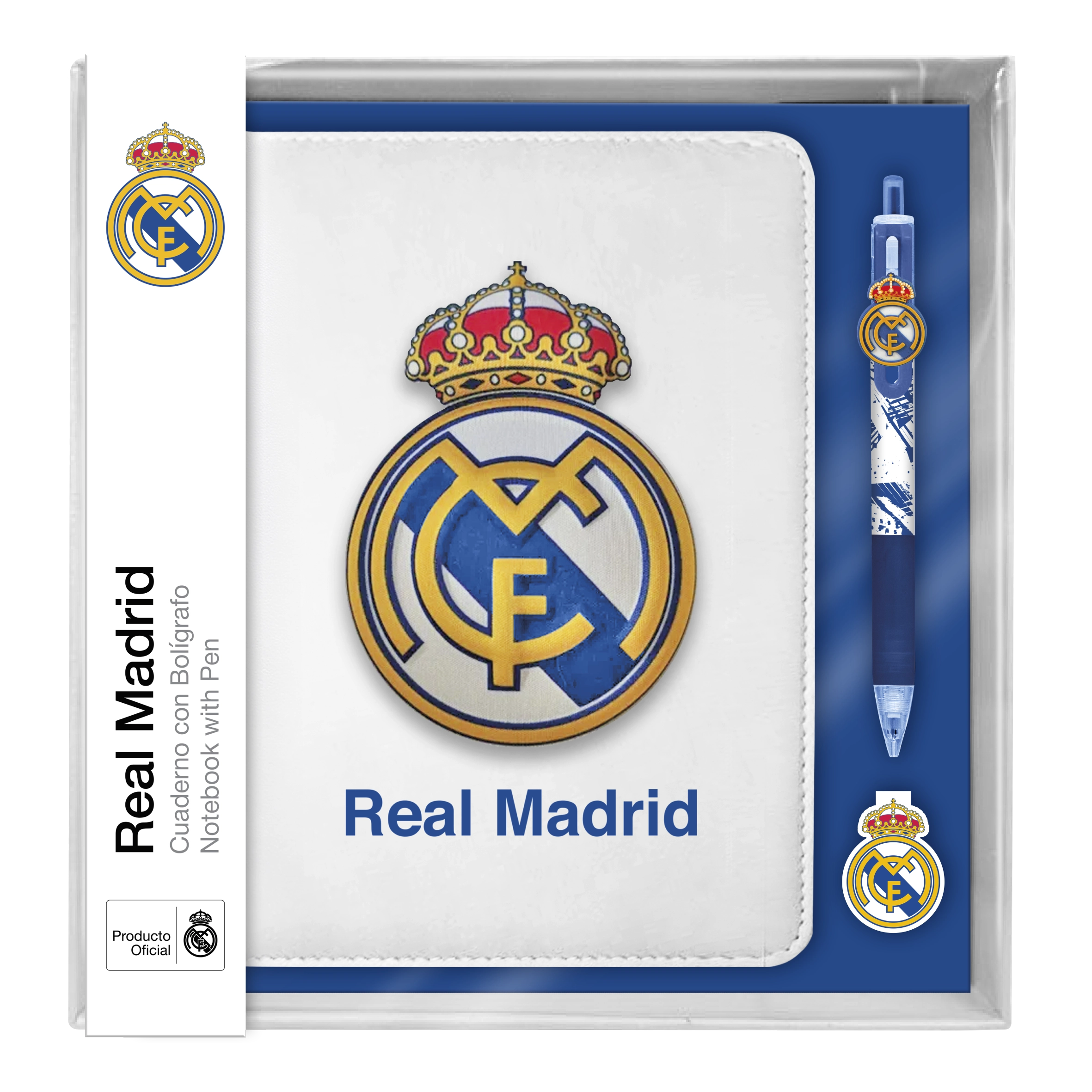 Zestaw notatnik z długopisami Real Madryt z 10 kolorów RM00021 - Papiernicze i szkolne