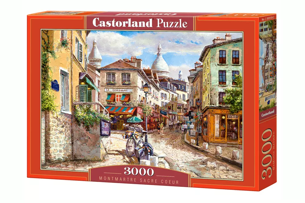 Klimatyczne puzzle Paryż Montmartre Sacre Coeur – Castorland 3000 elementów