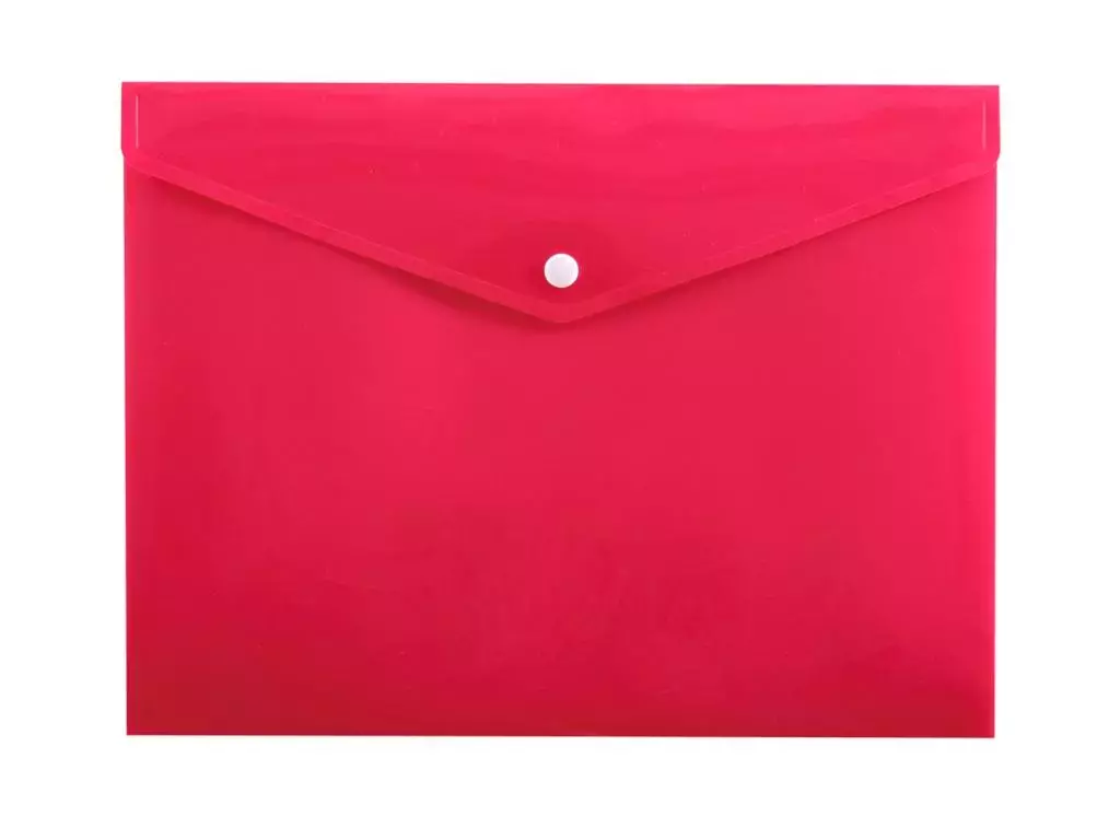 Koperta na zatrzask A4, różowa - Papiernicze i szkolne