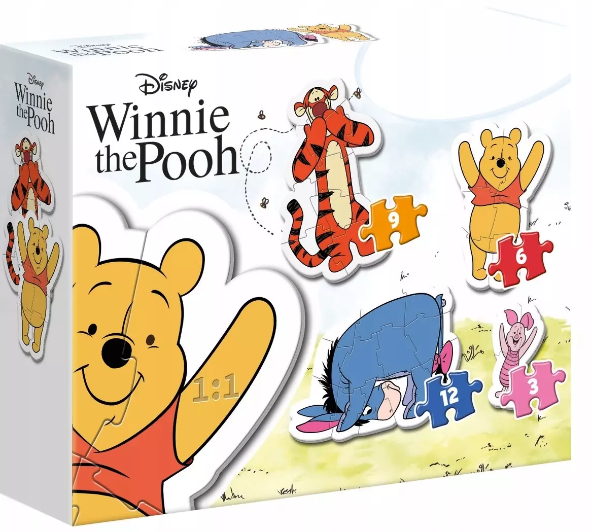 Puzzle 4w1. Moje Pierwsze Puzzle. Kubuś Puchatek - Puzzle