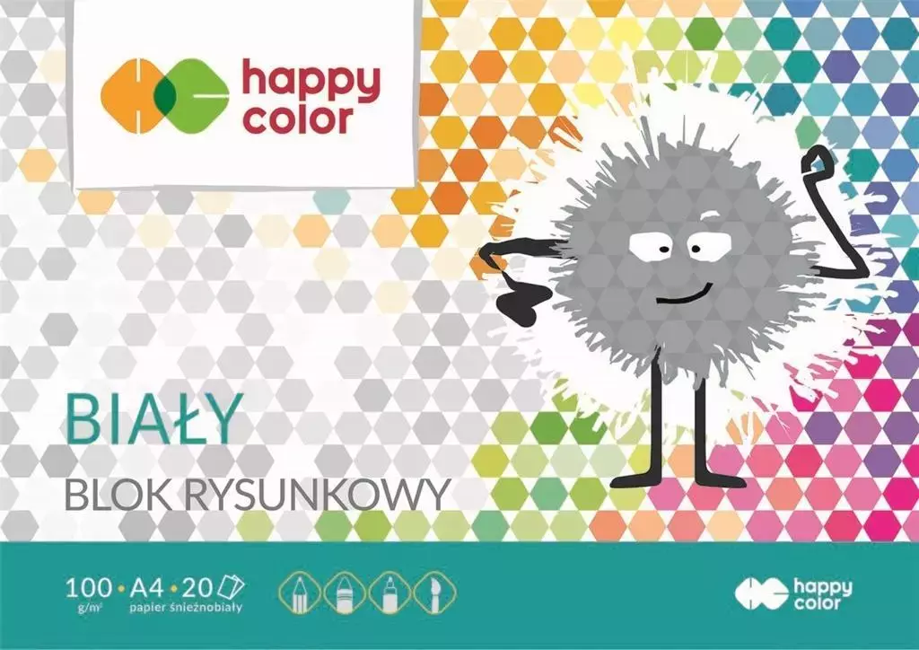 Blok rysunkowy A4 Happy Color - Papiernicze i szkolne