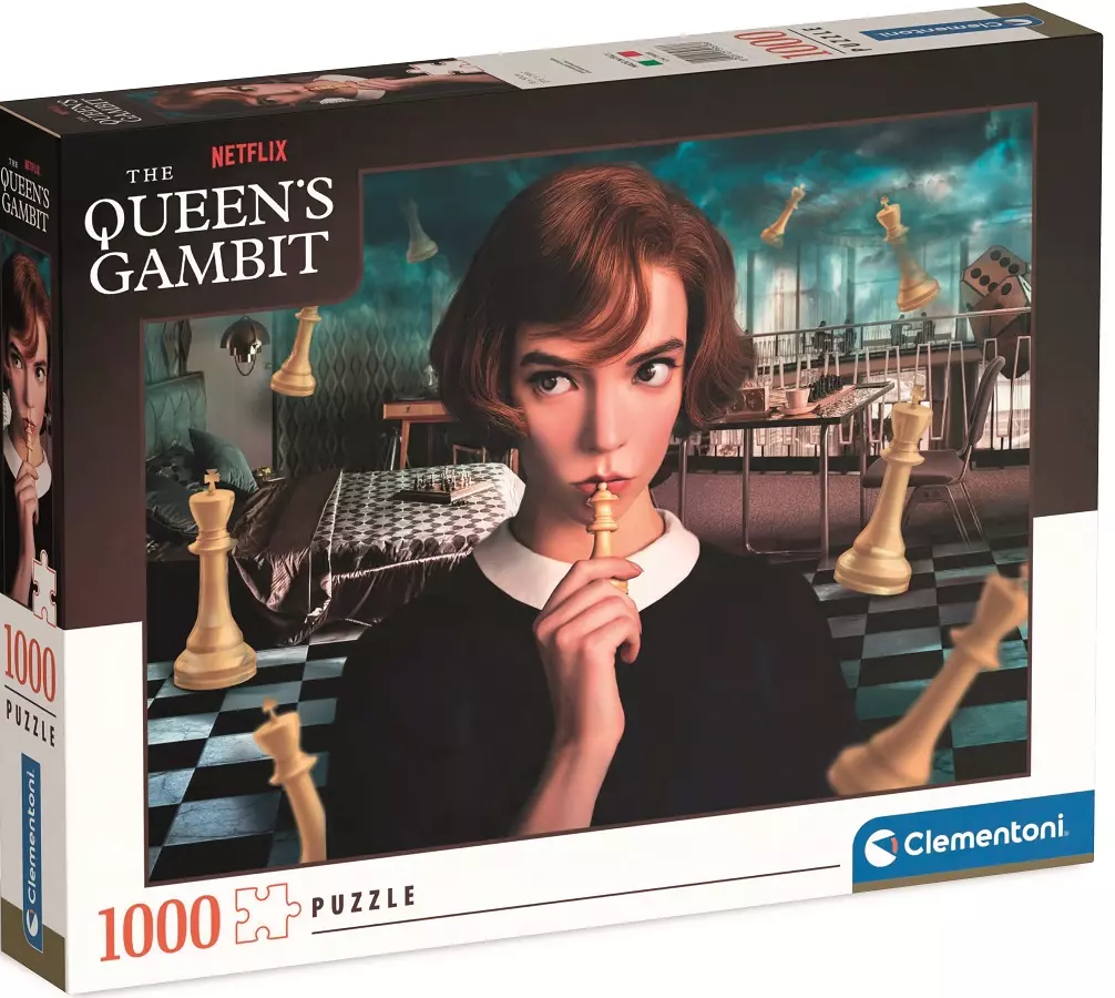 Puzzle 1000 elementów. Netflix. Gambit królowej