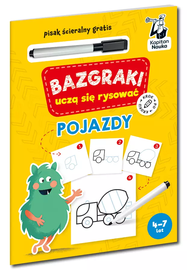 Bazgraki uczą się rysować. Pojazdy - Książki