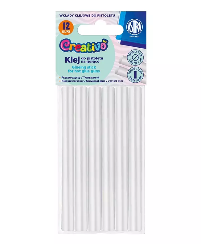 Klej do pistoletu na gorąco Astra Creativo przezroczysty - Papiernicze i szkolne