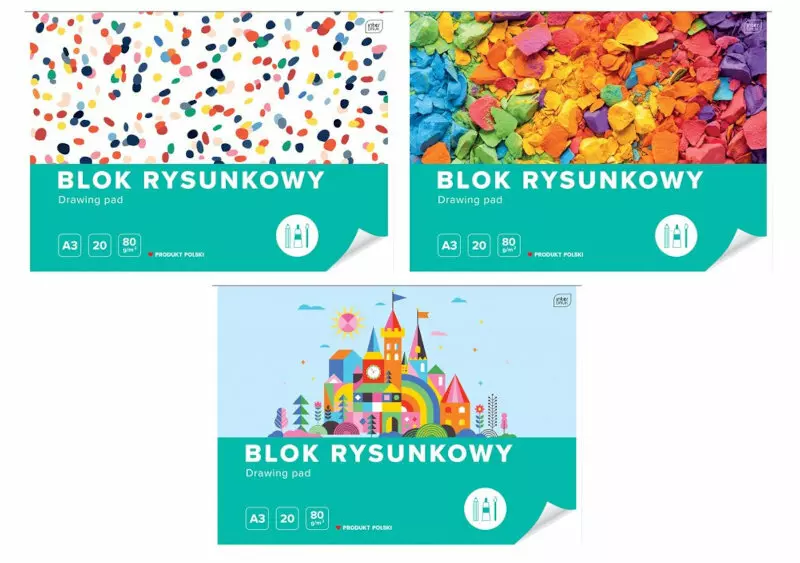 Blok rysunkowy A3, 20 kartek - Papiernicze i szkolne