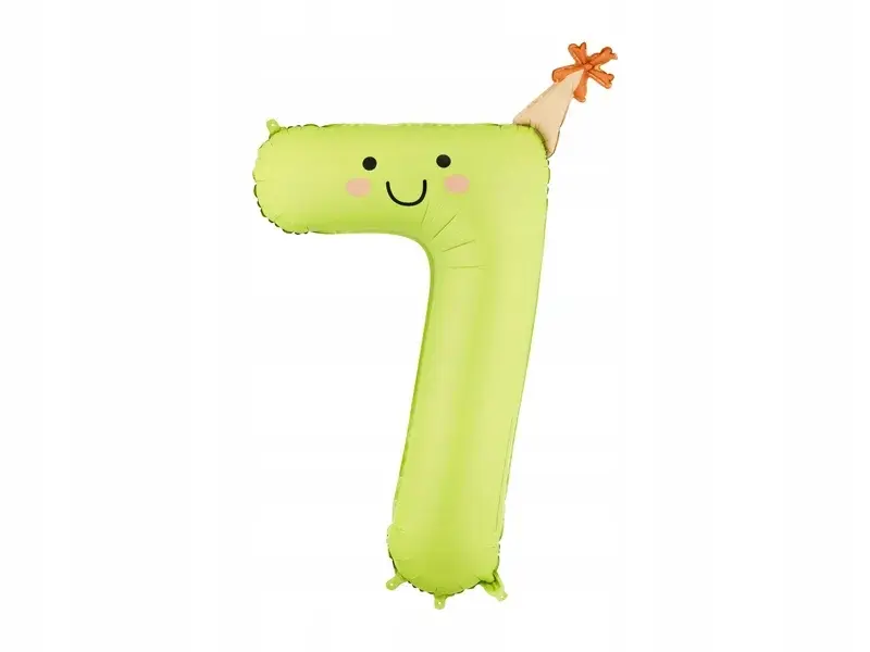 Balon fol.Cyfra 7 86cm j.ziel.FB411T-7 36368 - Zabawki