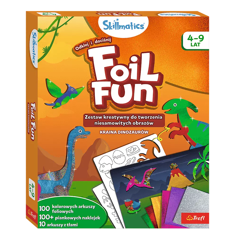 Skillmatics, Foil Fun. Kraina Dinozaurów. Zestaw kreatywny
