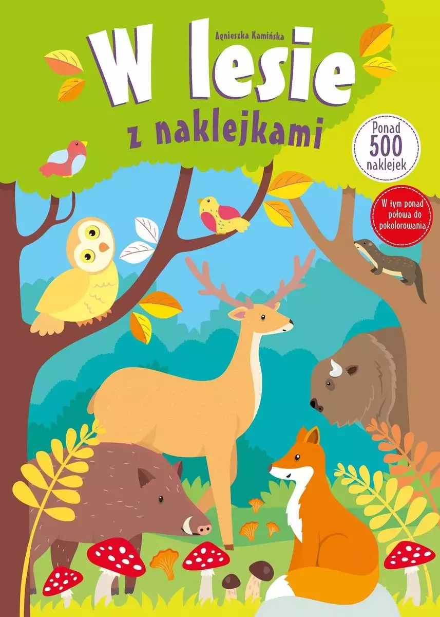 W lesie z naklejkami - Książki