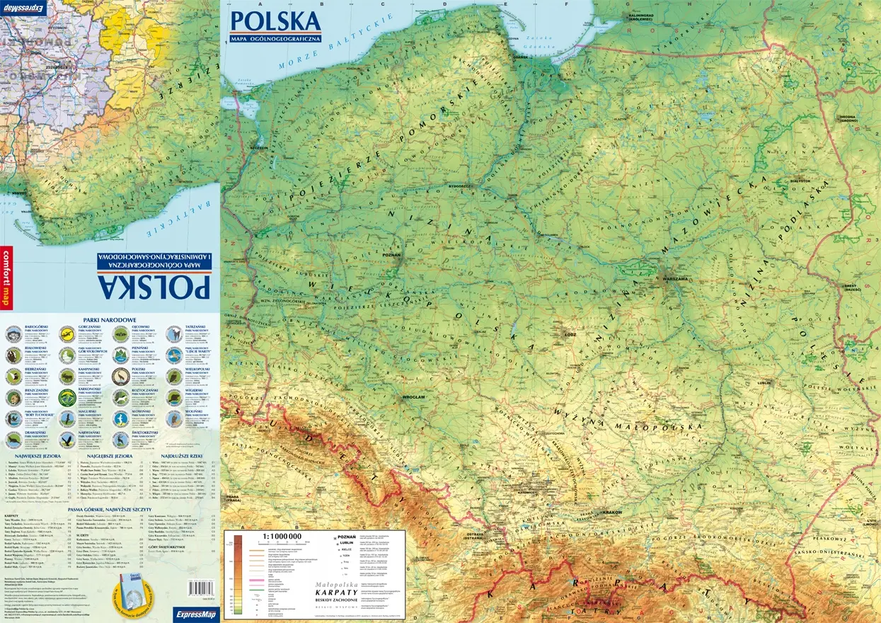 Comfort!map Polska XXL 1:1 000 000 - Książki