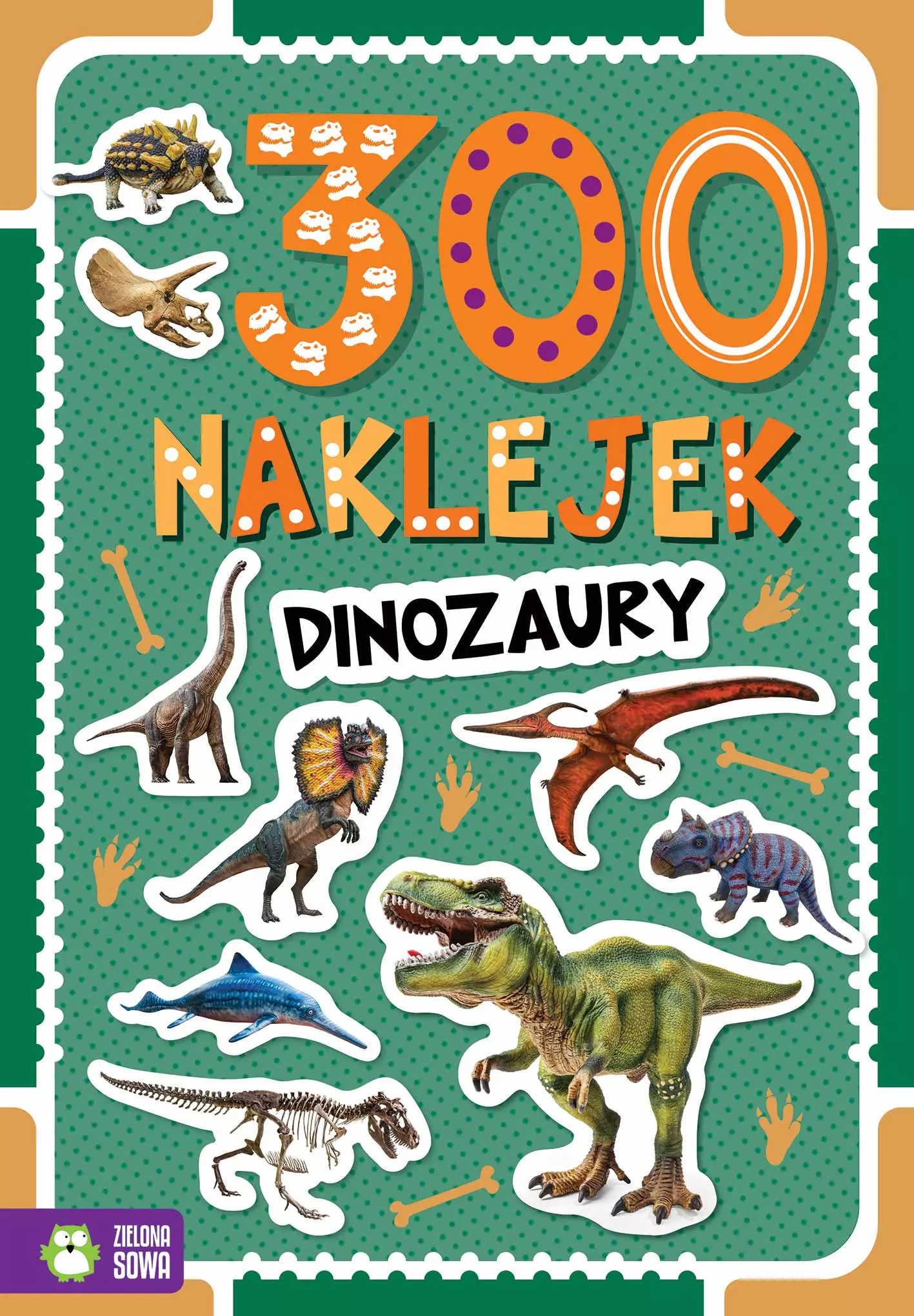 300 naklejek. Dinozaury - Książki
