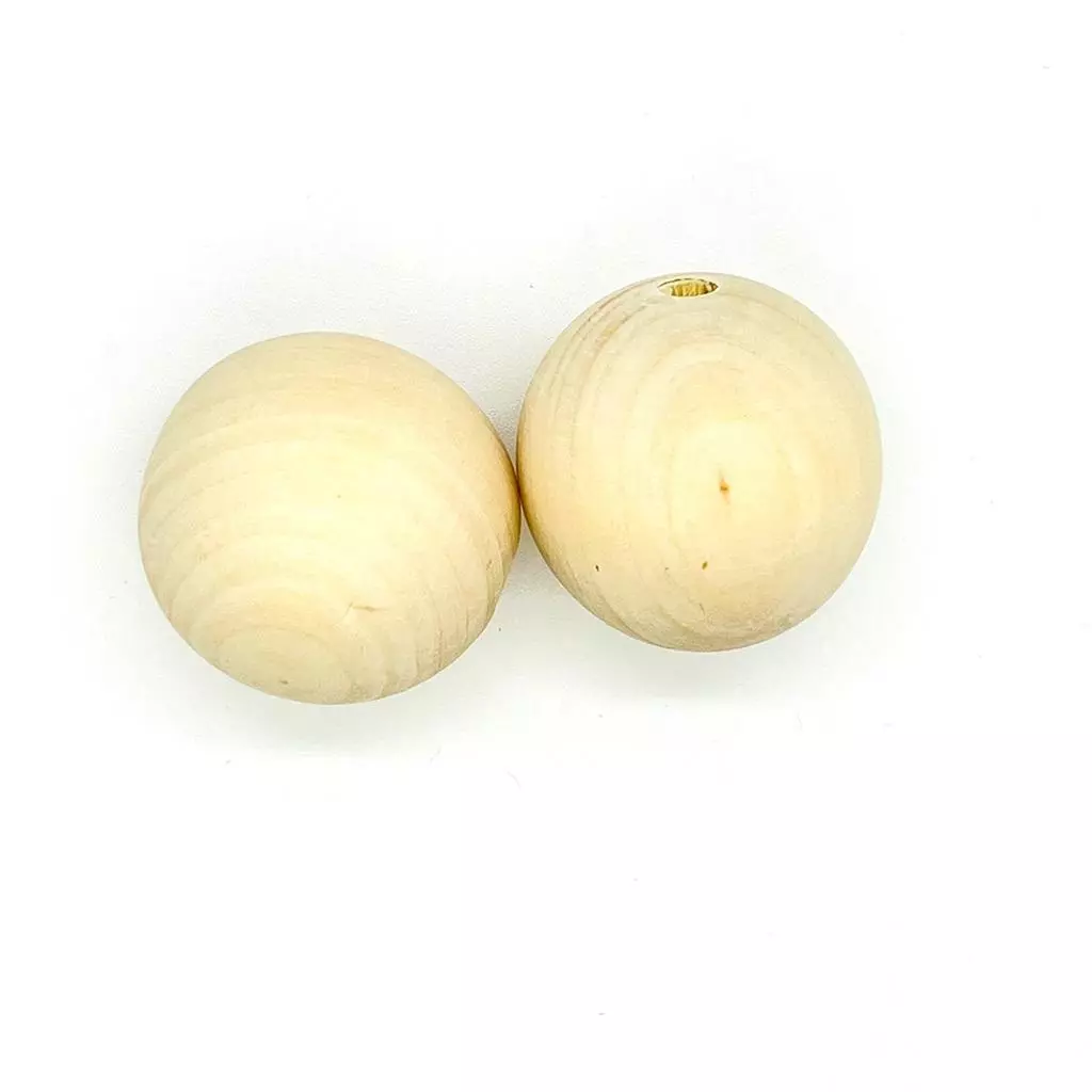 Koraliki drewniane kulki 50mm 2szt - Papiernicze i szkolne