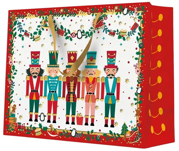 Torebka prezentowa Dziadek do orzechów, duża pozioma - Papiernicze i szkolne