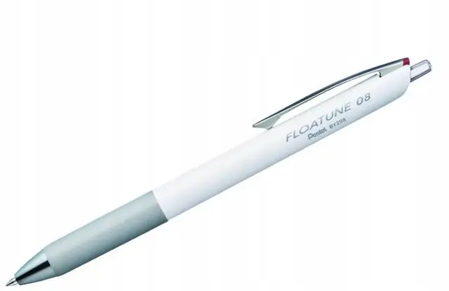 Pióro kulkowe na naboje czarny wkład 0,8mm średnica kulki wkład czarny 0,4mm Pentel (BY208-BX) - Papiernicze i szkolne
