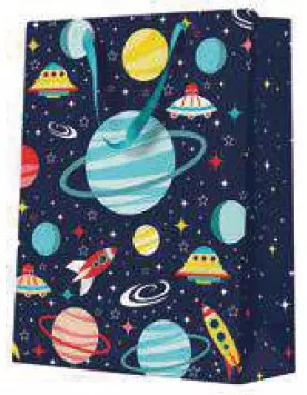 Torebka prezentowa Kosmos, bardzo duża - Papiernicze i szkolne