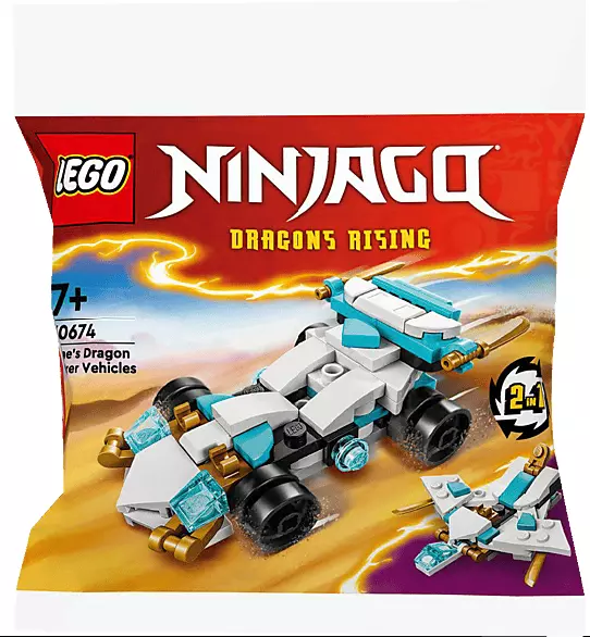 LEGO NINJAGO Smocza moc Zane'a - pojazdy 30674 - Zabawki