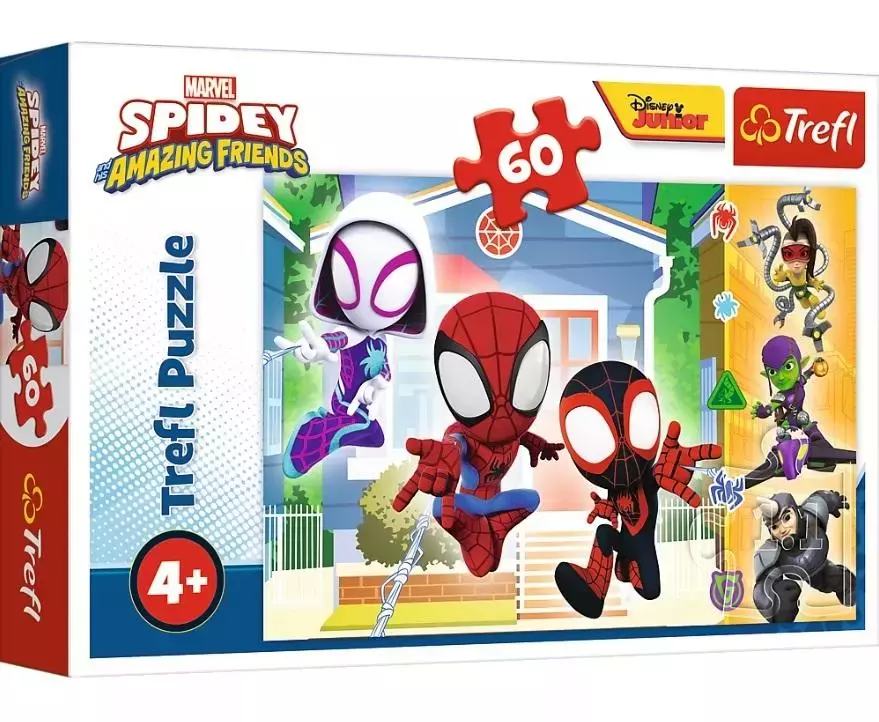 Puzzle 60 elementów. W świecie Spidey'a - Puzzle