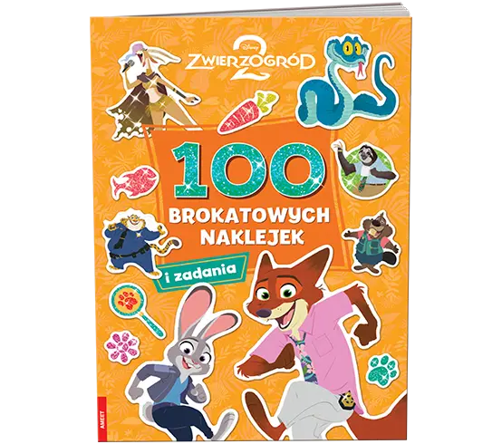 Zwierzogród 2. 100 brokatowych naklejek - Książki