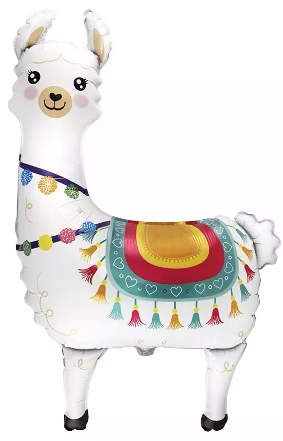 Balon foliowy, lama (93 cm) - Papiernicze i szkolne
