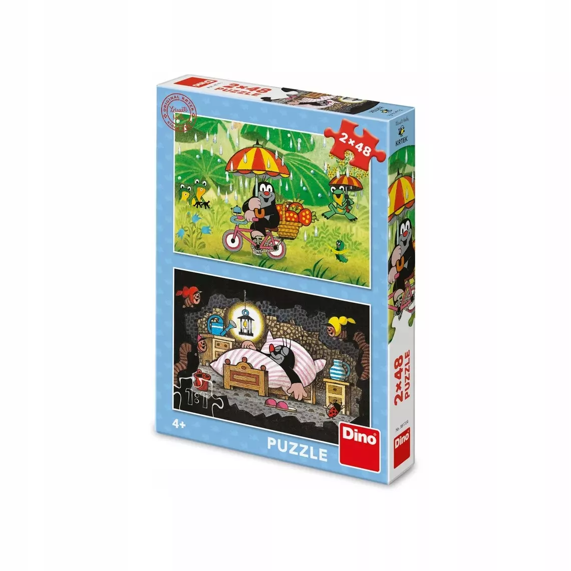 Puzzle Dino Krecik 41 elementów Puzzle 2w1 z Krecikiem 48 elementów