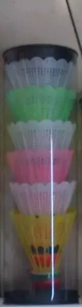 Lotki do badmintona w tubie plast. 6szt. 00675 DROMADER - Zabawki