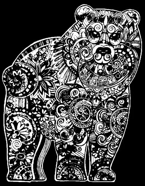 Kolorowanka Welwetowa 47x35 Niedźwiadek - Papiernicze i szkolne