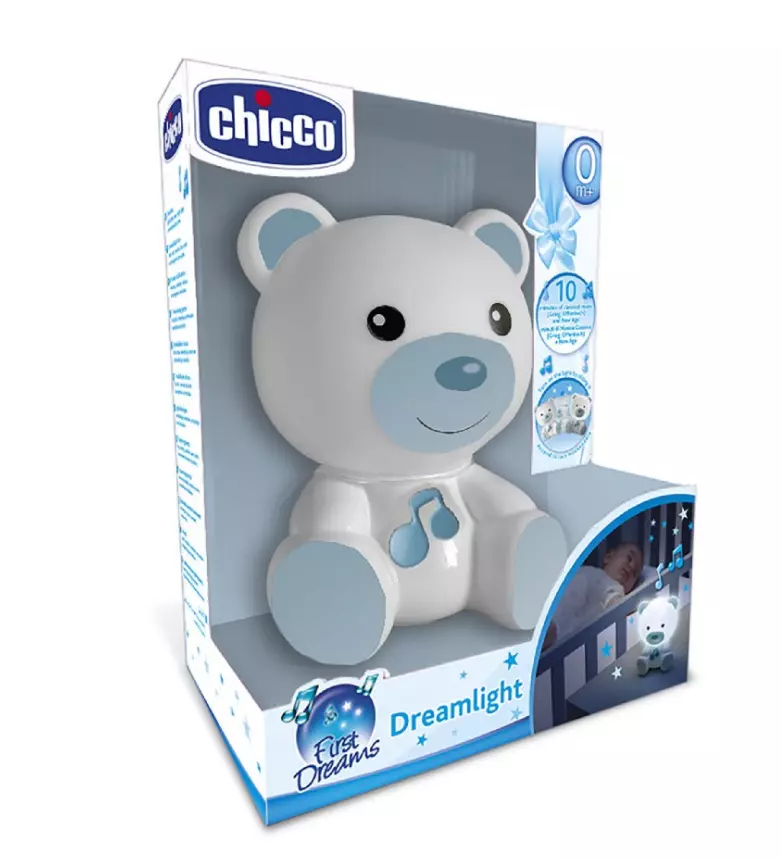 First Dreams. Nocna lampka Słodkie sny, niebieska - Mama i dziecko