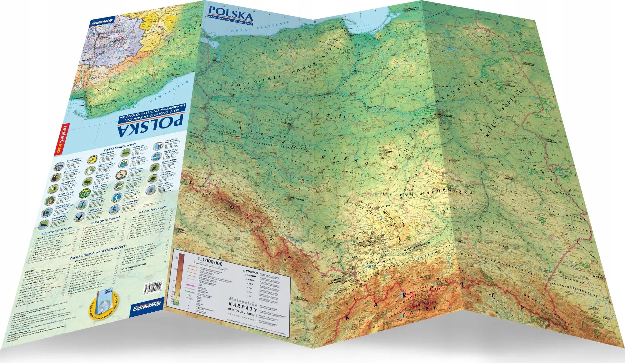 Comfort!map Polska XXL 1:1 000 000 - Książki