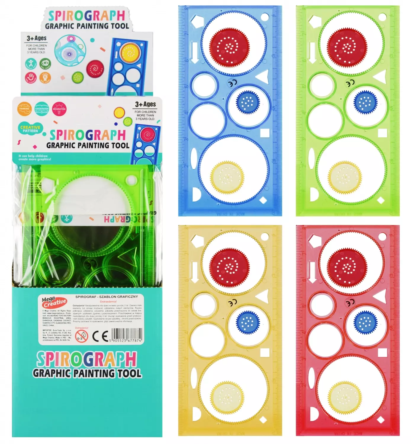 Szablon Kresl Spirograf Mc Disp 24/120/240 - Papiernicze i szkolne