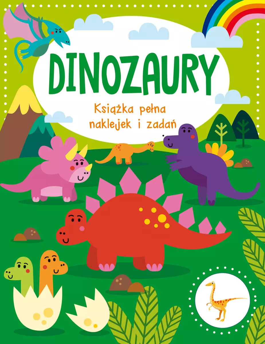 Dinozaury. Książka pełna naklejek i zadań - Książki
