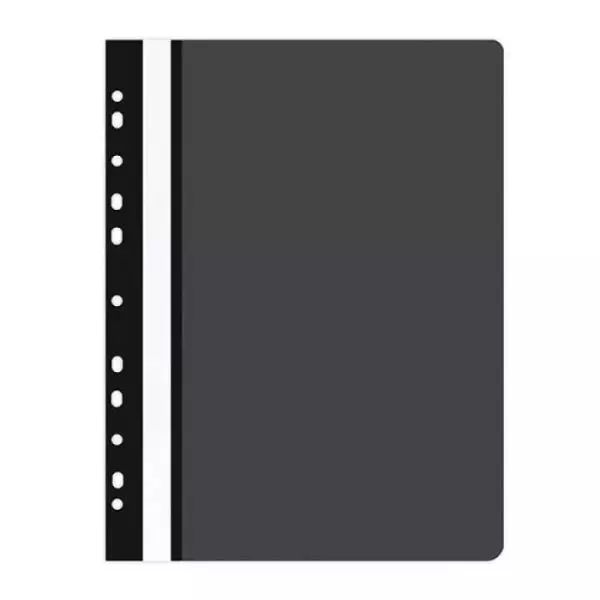 Skoroszyt OFFICE PRODUCTS PP A4 miękki 100/170mikr. wpinany, czarny - Papiernicze i szkolne