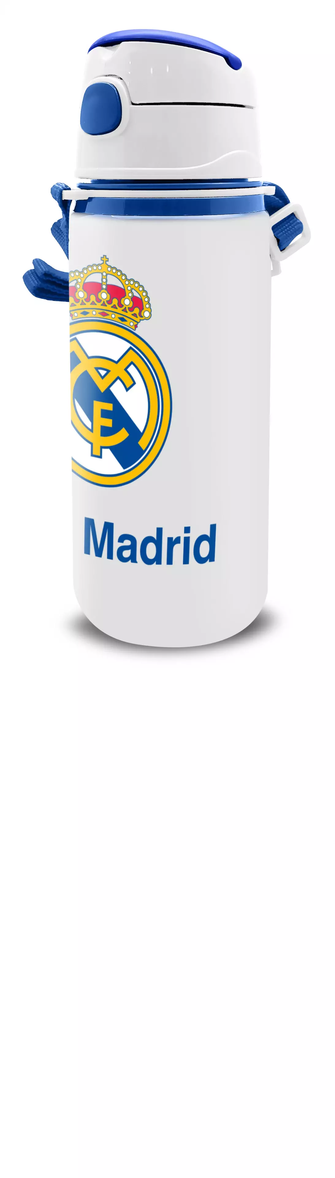 Bidon aluminiowy 600ml na pasku Real Madryt RM00005 Kids Euroswan - Papiernicze i szkolne