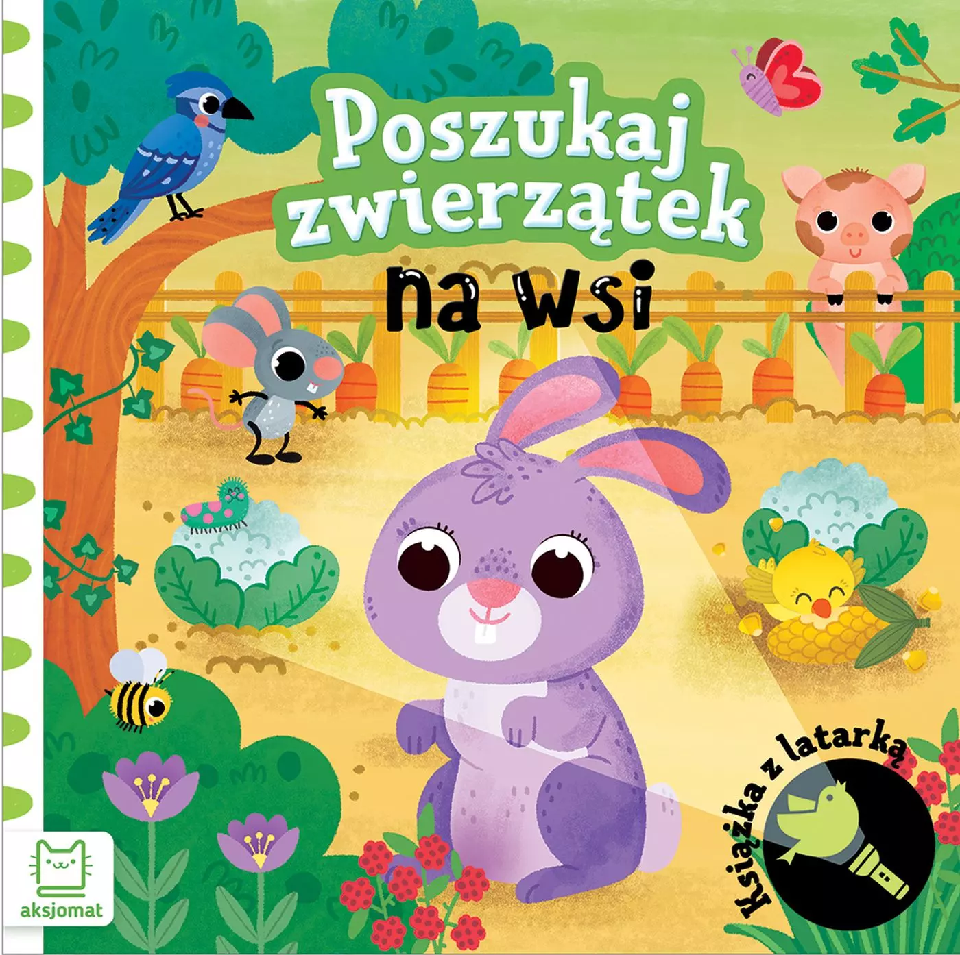 Poszukaj zwierzątek na wsi. Książka z latarką - Książki
