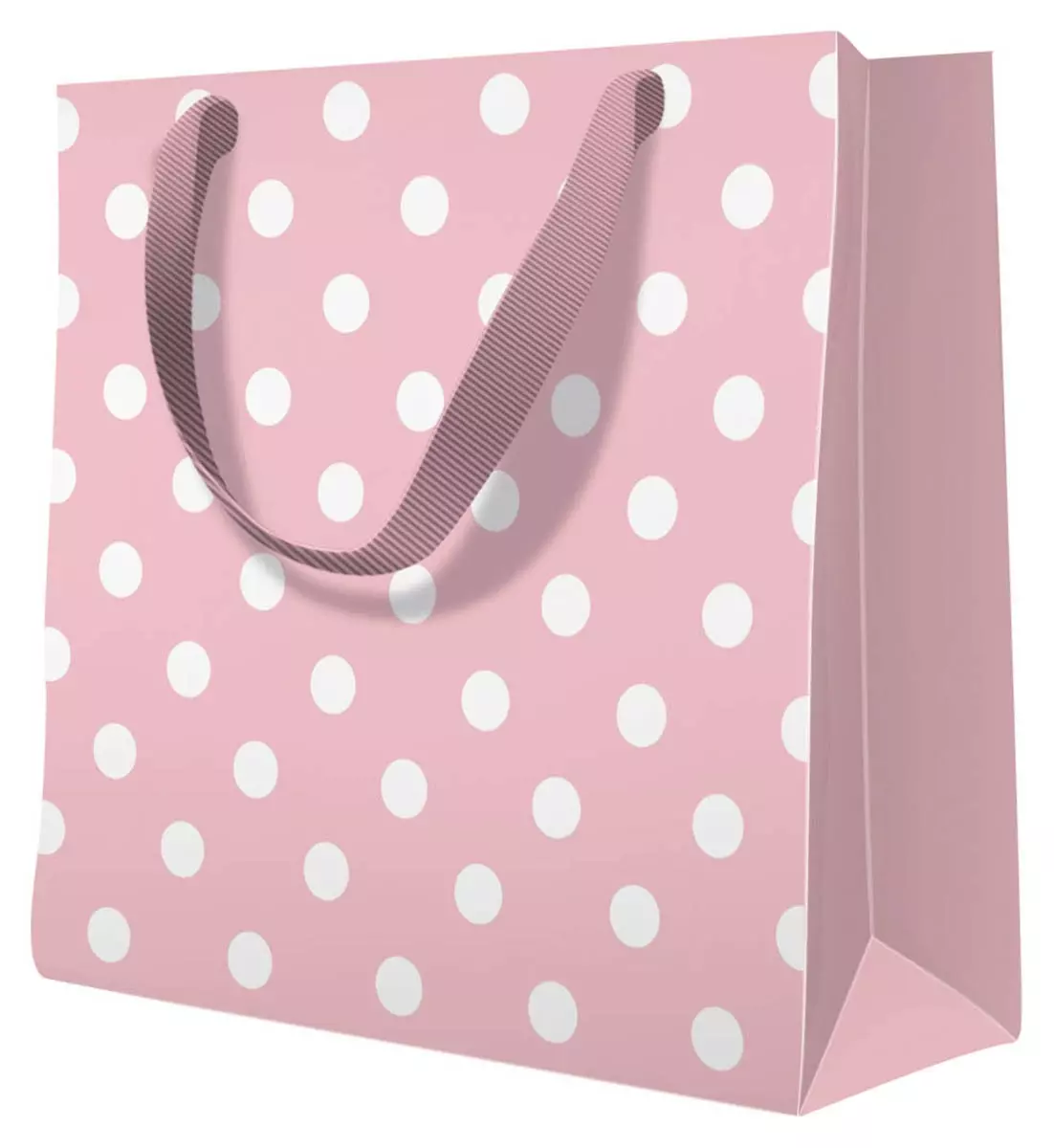 Torebka prezentowa Dotsy Check różowa, mała - Papiernicze i szkolne
