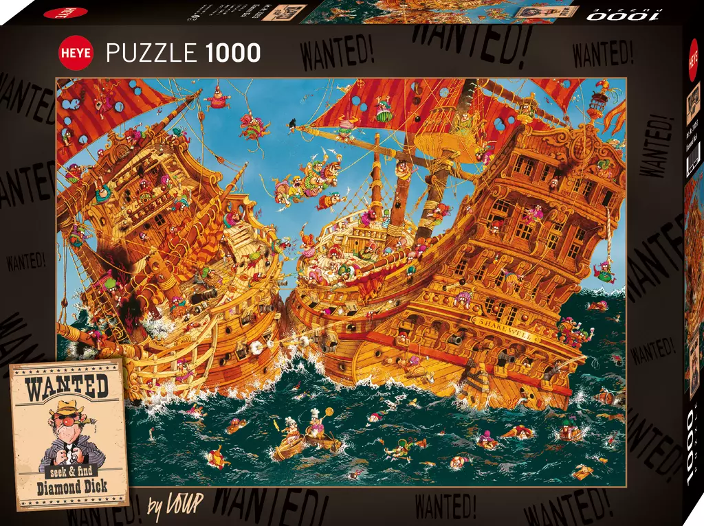 Puzzle 1000 elementów. Wanted! Dick, Loup