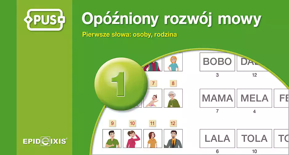 PUS. Opóźniony rozwój mowy 1. Pierwsze słowa: osoby, rodzina