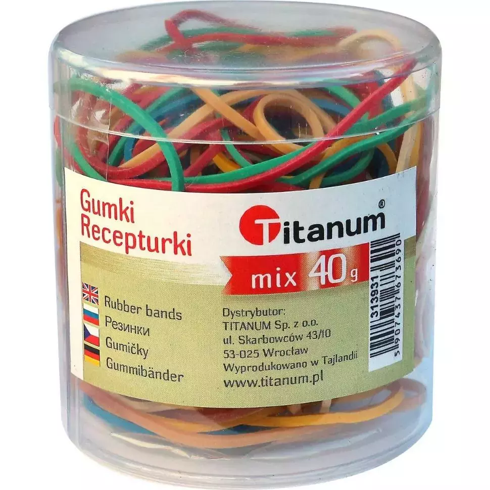 Gumki recepturki 40h mix - Papiernicze i szkolne