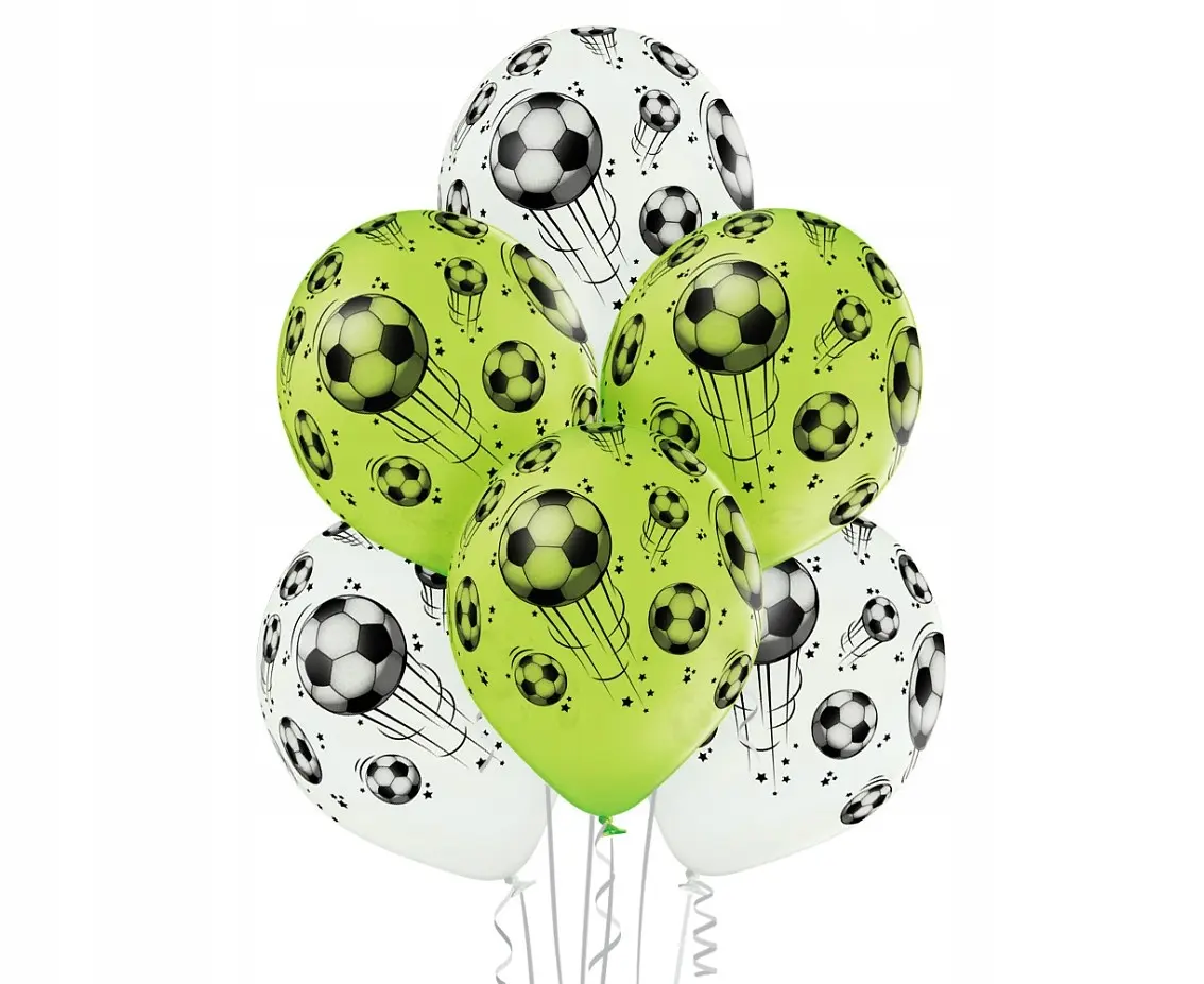 Balony Belbal 12", D11, piłka nożna, 6szt. - Papiernicze i szkolne