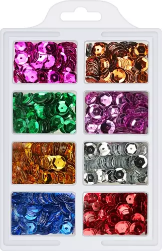 Ozdoba dekoracyjna Cekiny Metalc Okr Kol 8x3g Wb - Papiernicze i szkolne