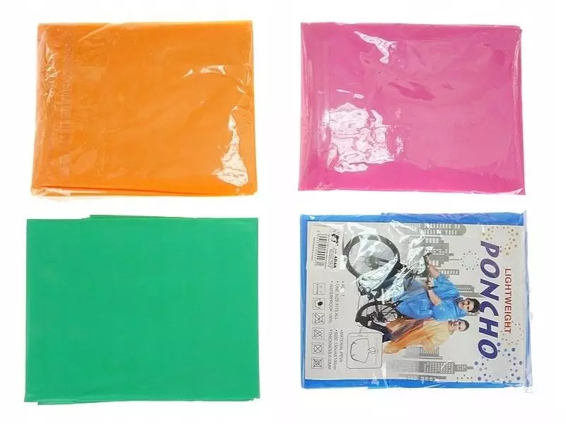 Płaszcz przeciwdeszczowy poncho MIX - Książki