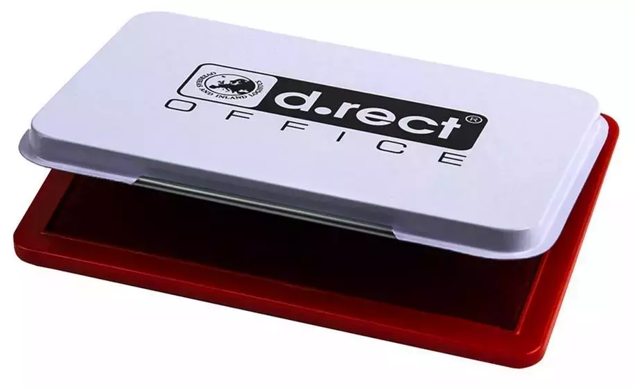 Poduszka do stempli nr 2 czerwona D.RECT - Papiernicze i szkolne
