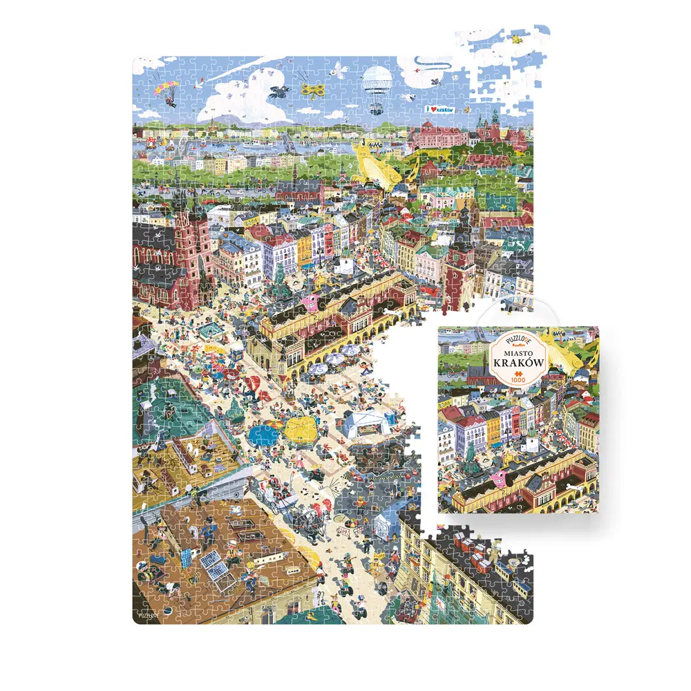 Puzzlove CzuCzu 1000 elementów. Miasto Kraków - Puzzle