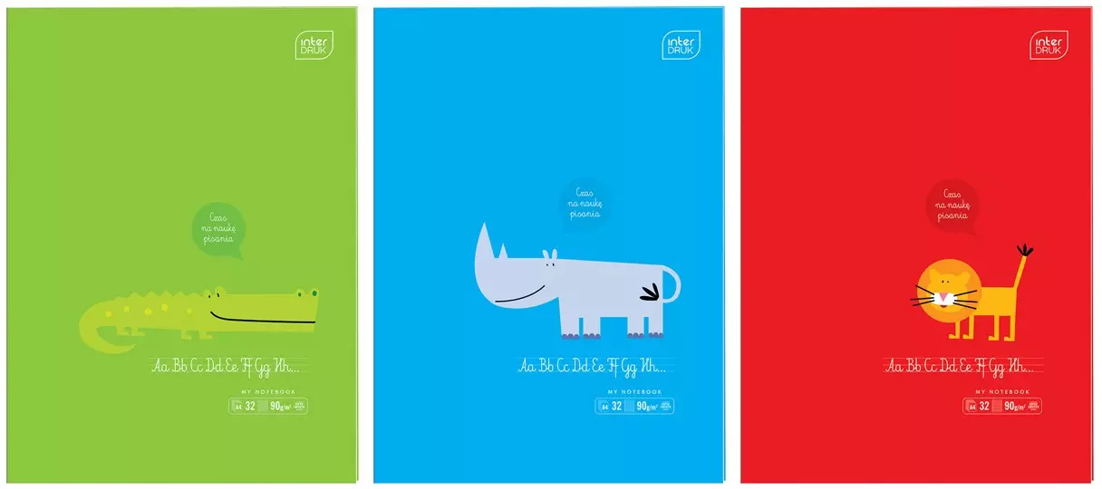 Zeszyt A4 32 kartki w trzy linie - Papiernicze i szkolne