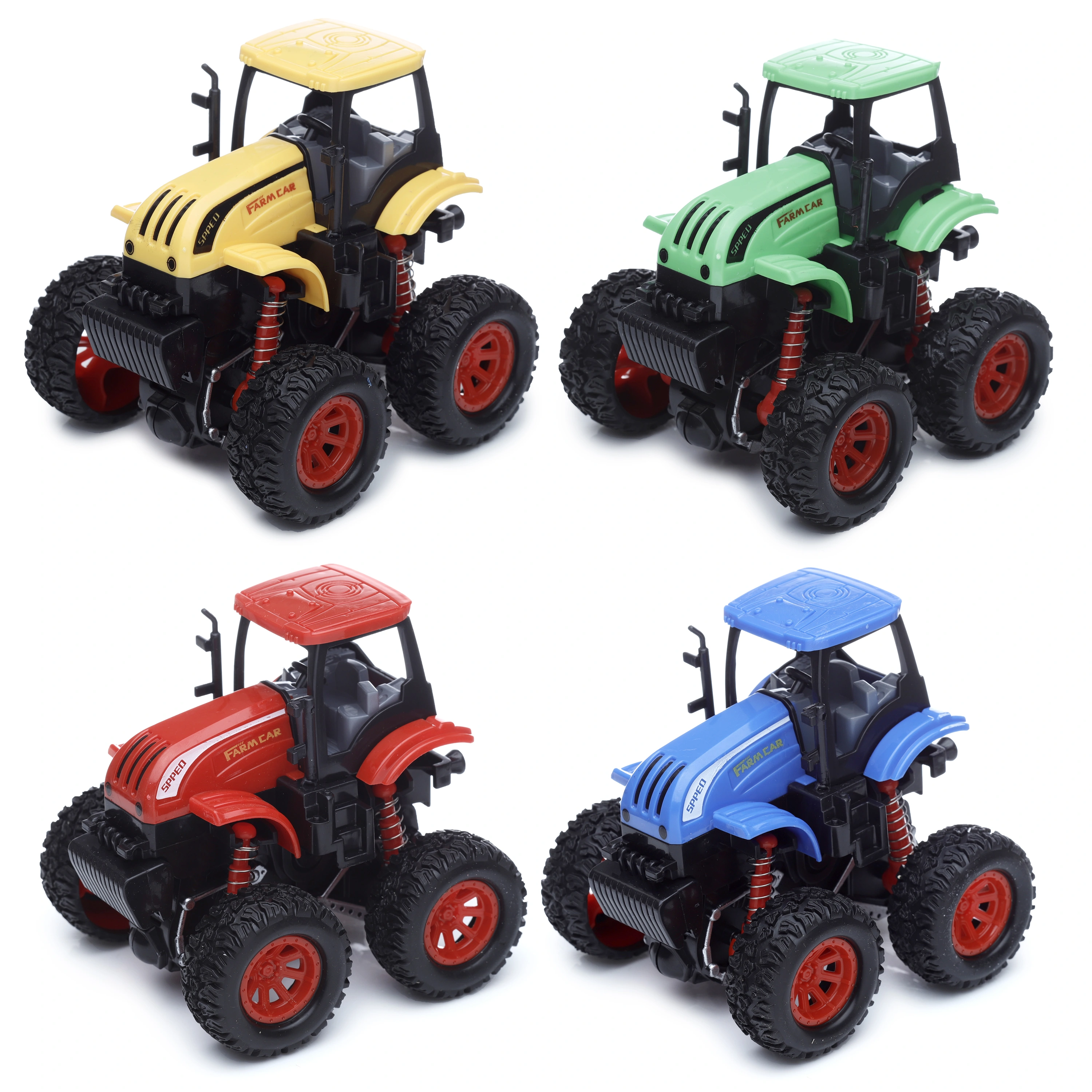 Zabawka z ręcznym napędem Naciągnij i puść 4x4 Traktor, ze zwierzątkiem - Zabawki