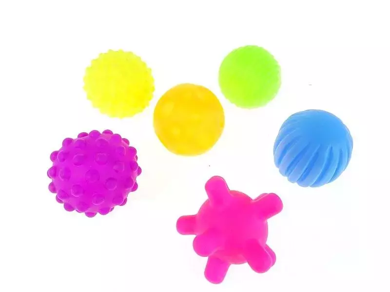 Piłeczki sensoryczne 6szt - Zabawki