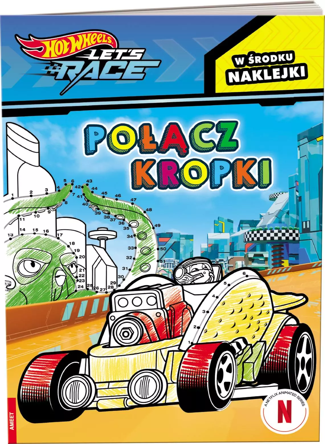 Hot Wheels Let's Race połącz kropki SPCS-1601 - Książki