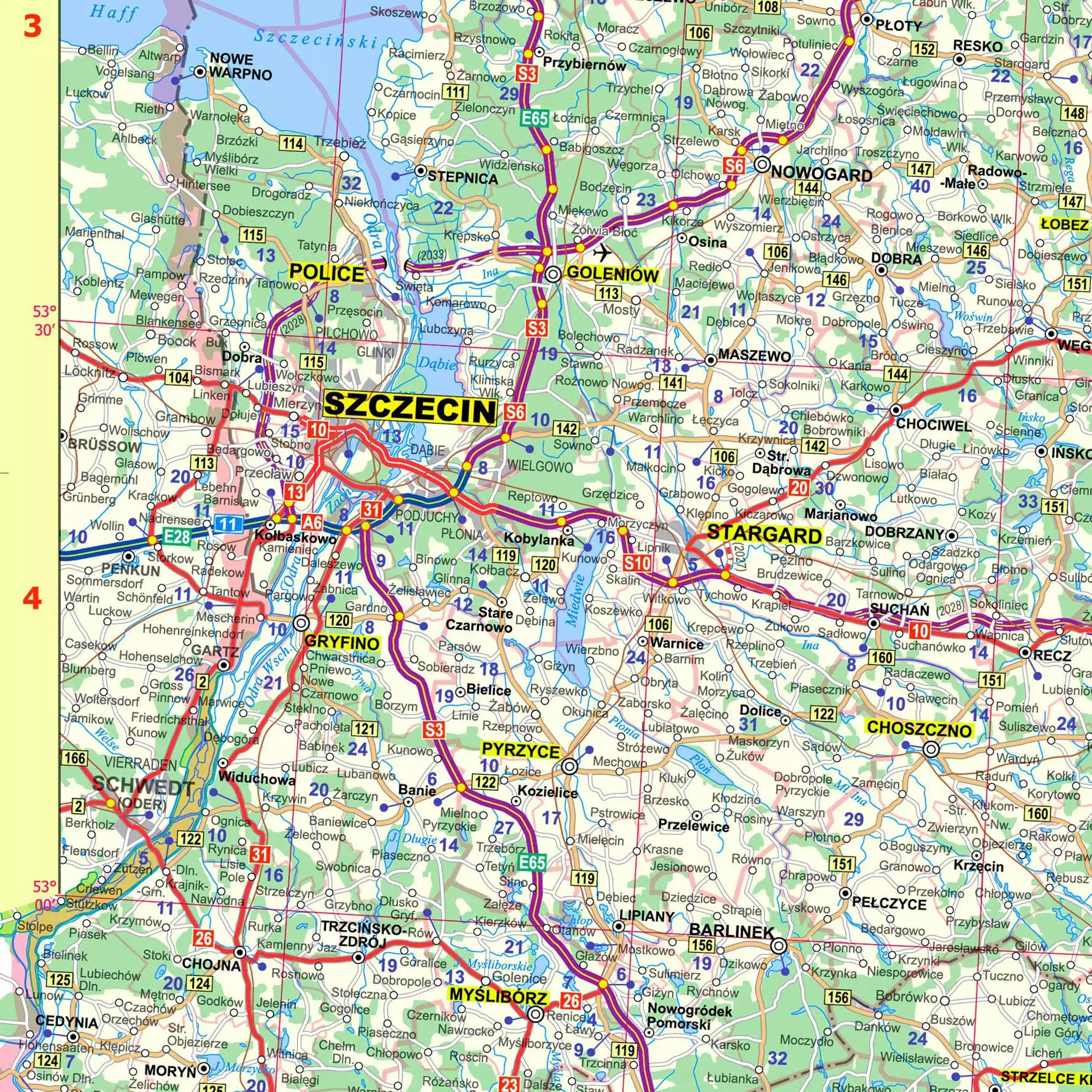 Polska mapa samochodowa składana dwustronna WYDANIE 2026 ArtGlob - Książki