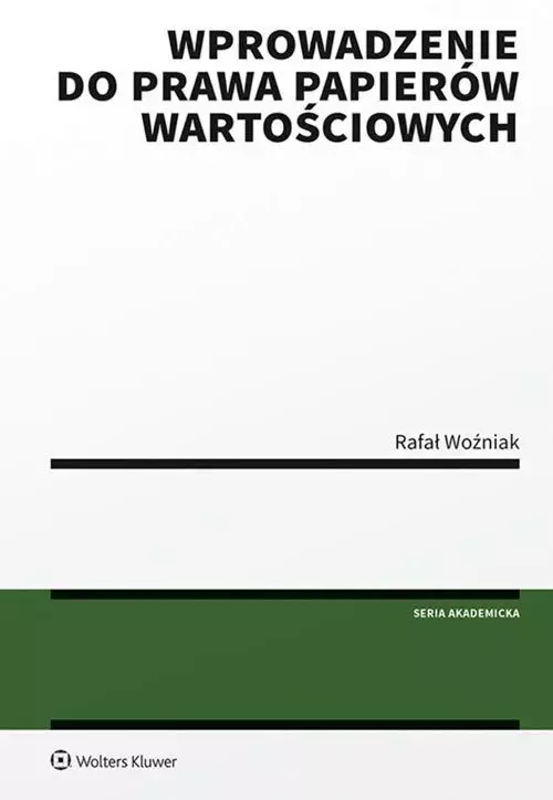 Wprowadzenie do prawa papierów wartościowych - Książki