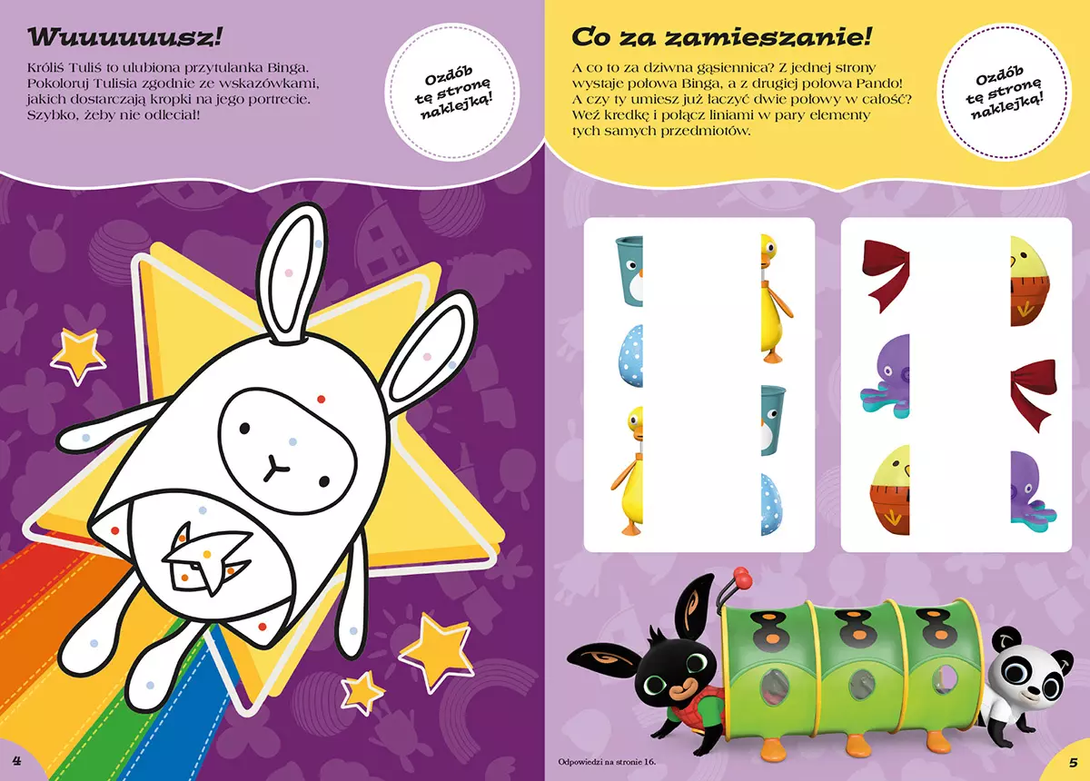 Bing. 100 naklejek. Nowa edycja - Książki