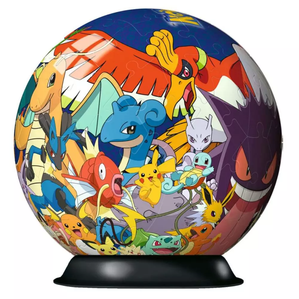 Puzzle 3D 72 elementy. Kula Pokemon - Puzzle